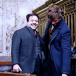 hardyness:Fantastic Beasts Cast → Eddie Redmayne as Newt Scamander and Dan Fogler as Jacob Kowa