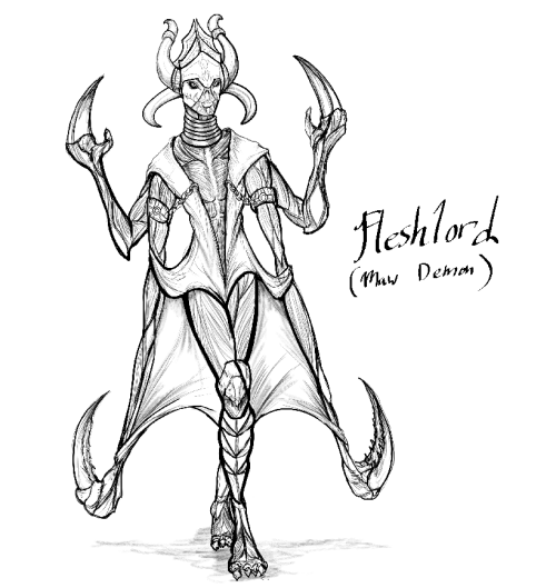 Can finally post this one! It is a redesign of a previous demon design from long ago&hellip;. I 