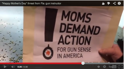 Two chilling videos from motherjones’s “Spitting, Stalking, Rape Threats: How Gun Extrem