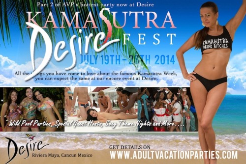 Check out this wild party coming up at Desire Riviera Maya next July. Get the details Here: 