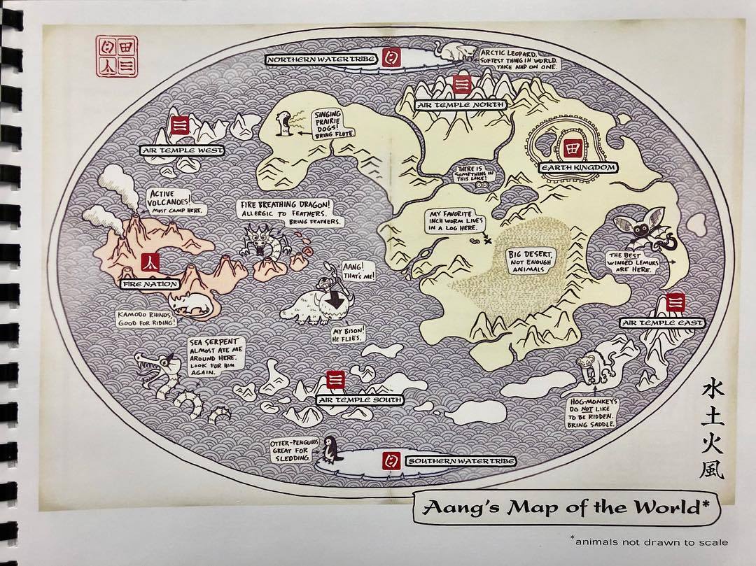 Avatar Aang Journey Map Otterbender — @Bryankonietzko Posted These Early Versions Of The...