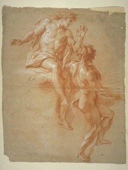 songesoleil:  Bacchus et un satyre.1690.