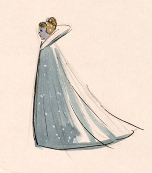 scurviesdisneyblog:Costume design for Cinderella (1950) by Marc Davis