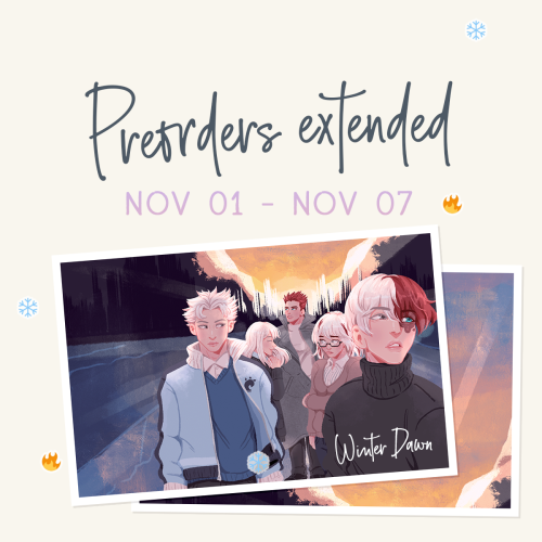 todofamzine:todofamzine:Pre-orders for A Winter Dawn Zine have been extended to November 9th! In hon