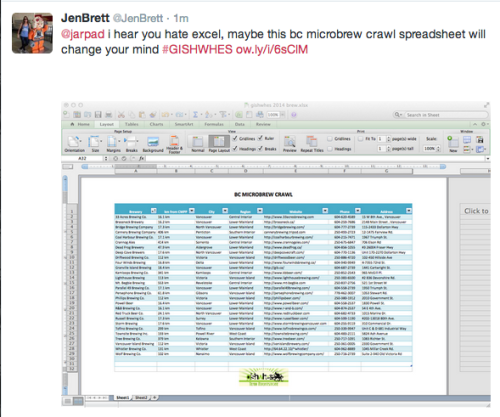 169 - IMAGE. Jared Padelecki does not love Excel Documents. Post one to him on twitter that mig