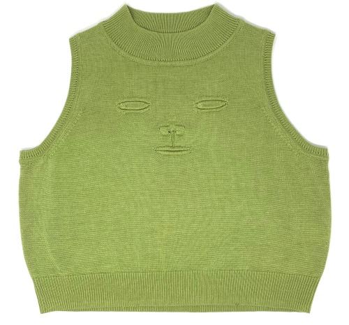 3D Face Crop Top By Fashion Brand Company 