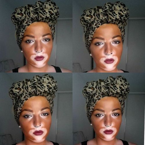 notshani:  hellyeahchantellewinnie:    I really wish people would stop doing this shit like This is not “art” you're literally doing black face   WHAT THE FUCK 