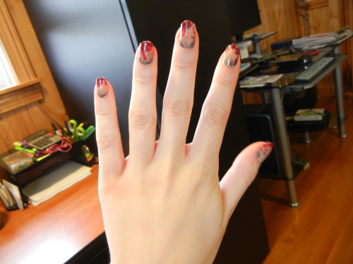 oh and here are my zombie-inspired nails