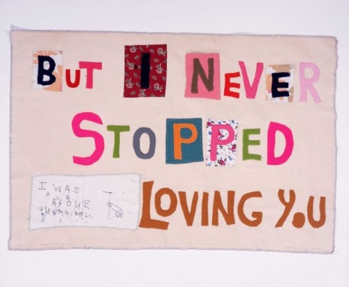 arterialtrees:Tracey EminBUT I NEVER STOPPED LOVING YOU, 2002