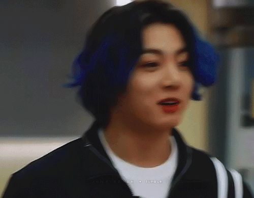 My Head Is Empty Just Full Of Blue Hair Jungkook