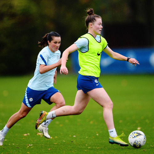 Chelsea during training session at Chelsea Training Ground on October 27, 2020 in Cobham, England. (