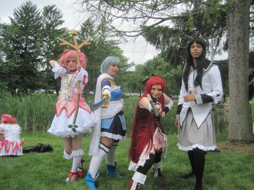 Some shots of my Puella Magi Madoka Magica group from Saturday at AnimeNEXT. Featuring:kawaii-desu-nope as Madokaappledress as Sayakagandalfexmachina as Kyokofunkypriest as Homura