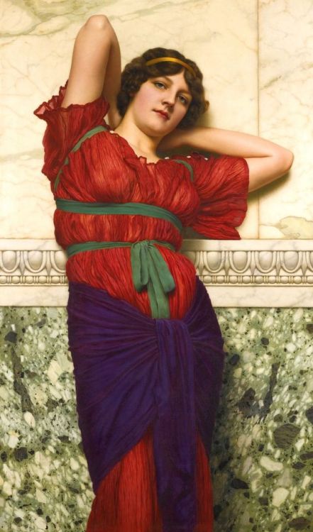 classical-beauty-of-the-past: John William Godward:  Eurypyle (1920) Contemplation (1922)