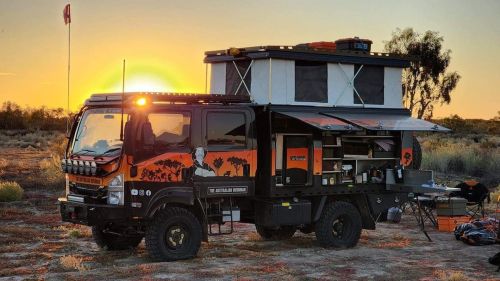 I love the contrast of this truck against the orange sand and another amazing sunset out here in the