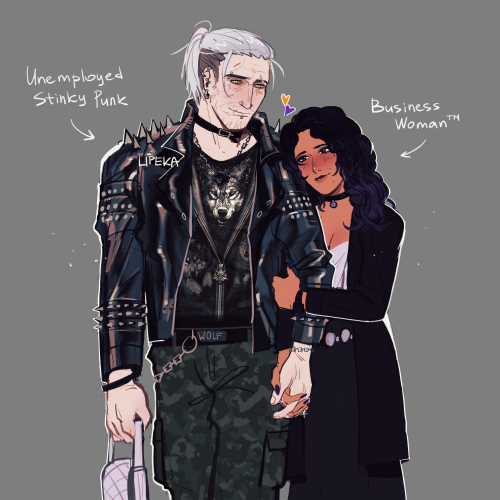 l1p3k4: Modern!AU and, yes, they are married commissions are open