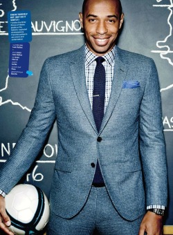 global-fashions:  Thierry Henry - American GQ Photographed by Tom Schirmacher