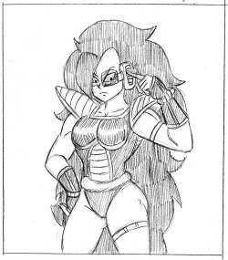 Now for something unrelated to Halloween, Rule 63 Raditz! Iâ€™ve