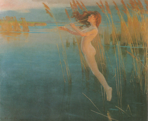 Alexander Mann (1853 - 1908), ‘The Long Cry of the Reeds at Even’, 1896