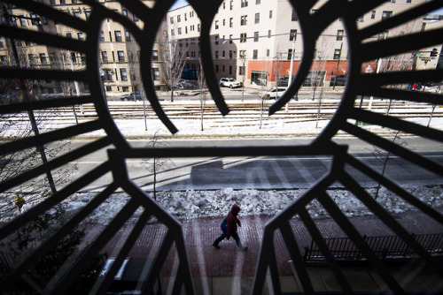 March in photos at Northeastern University.