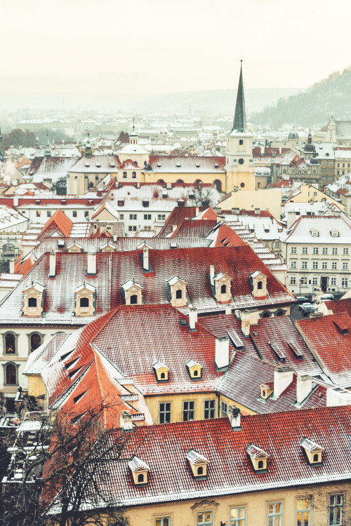 Prague is…the city with red roofs where Orloj comes to life every hour, the wicked Turk patro