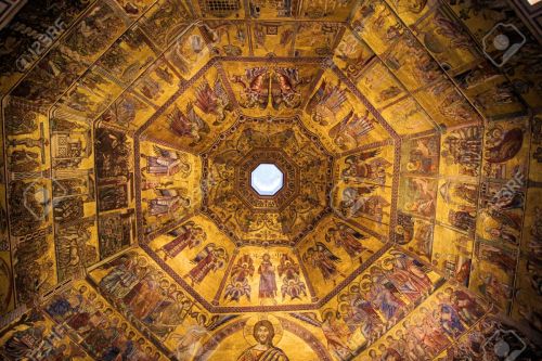 ancient-serpent:  Golden mosaics of the dome of the Baptistery in Florence, Italy by Jennifer Barrow