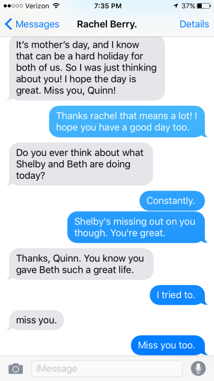 wade-wilson: GLEE TEXT AU - Quinn and Rachel