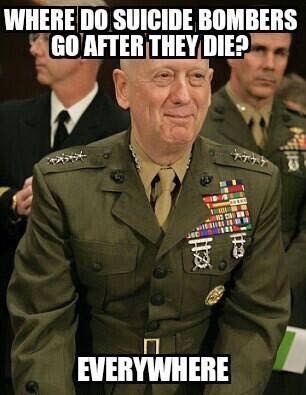 dedicatedredneck:  nerd-marine:  takesabeating:  ctn-nope:  allamericanaltright:  southernsideofme:  General “Mad Dog” Mattis for President   These made my day   Rah. Kill. Yut.  Yes!!!!  Mattis - Fick 2016  Mattis for president  Haha fuck yes, I’ve