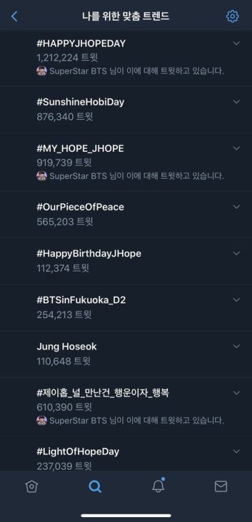 allforbts: 190218 Hoseok’s Tweet 고마워요 아미 Thank you ARMY [Banner]: Happy Birthday JJHoope Trans cr: K