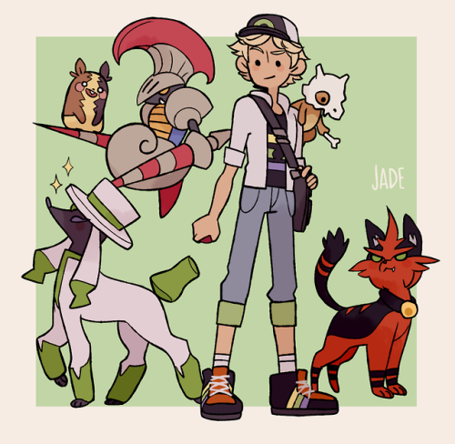 Adrien as a Pokemon trainer( The Morpeko is the same one that was with Marinette, it travels with th