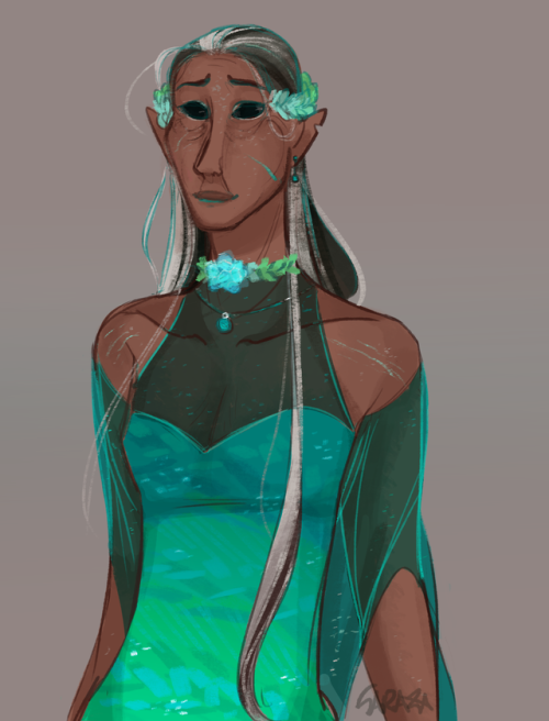 i drew this on a whim and now. i cant stop thinking about how pretty ve isanyway, a human form for i