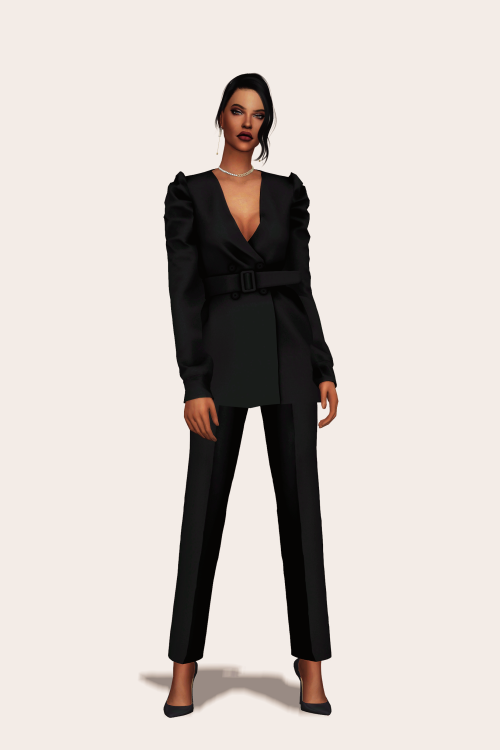 Belted Collarless Blazer is released publicly!TopNew MeshAll LOD’sShadow MapNormal Map30 SwatchesHQ 