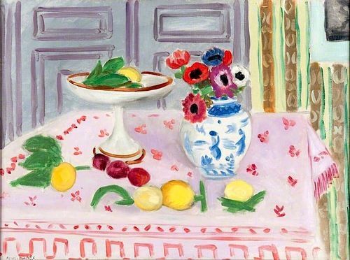 artist-matisse:The Pink Tablecloth, 1925, Henri Matisse