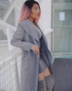 desthydee:  Mood ☁️ • 📷: @aman_photography_ / coat: @misspap &amp; highlight: @lychee_xo