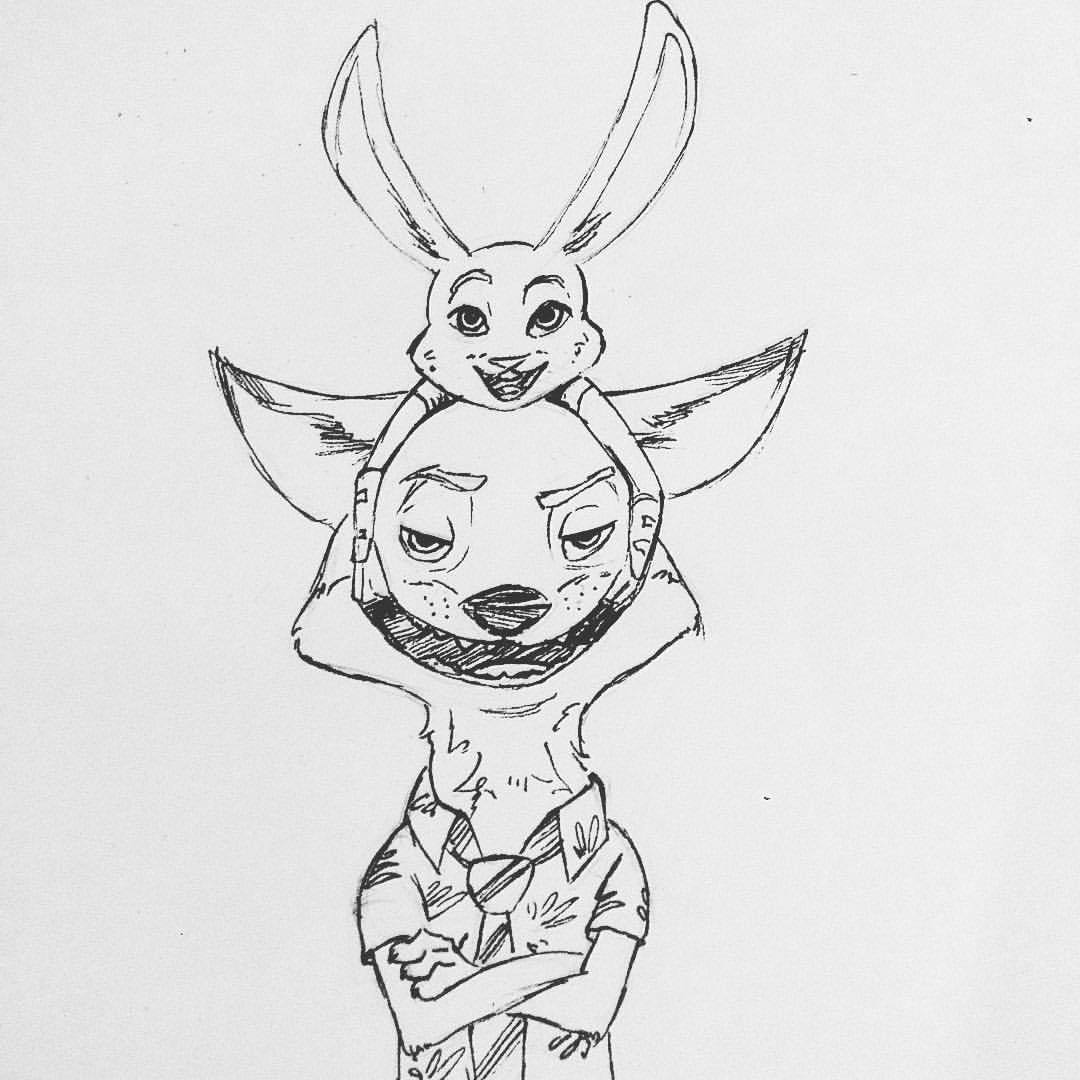 laisart:  Something quick for @sketch_dailies ! #sketch_dailies  #sketch #zootopia