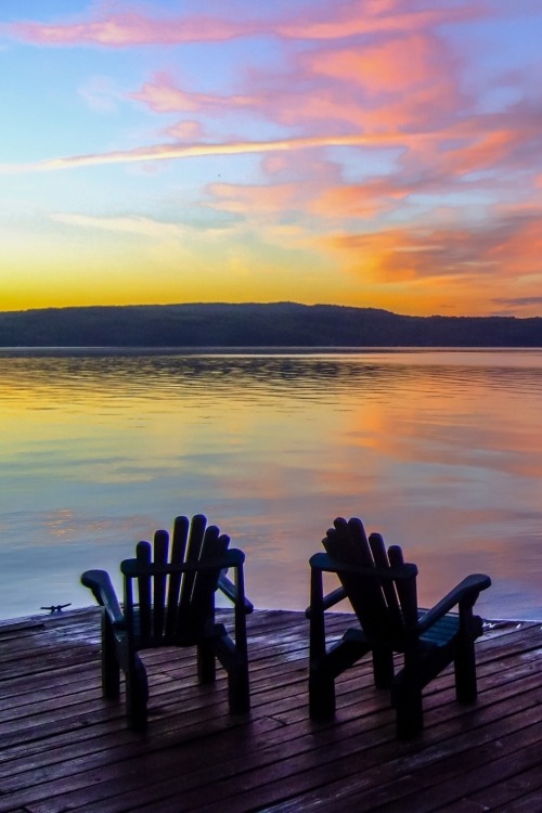 XXX wavemotions:  Sunrise on Lake George by Rob photo