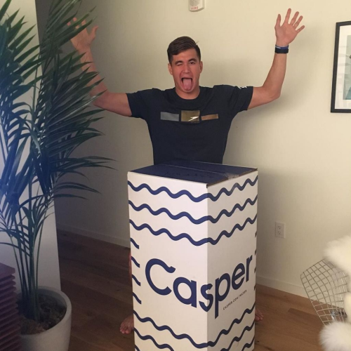 anarchyaustralia: ‏@Nathangadrian A new bed came in the mail today! #thefriendlyghost @casper 