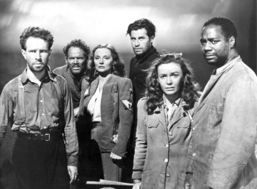 don56:  Hume Cronyn, Henry Hull, Tallulah Bankhead, John Hodiak, Mary anderson and Canada Lee in &ld