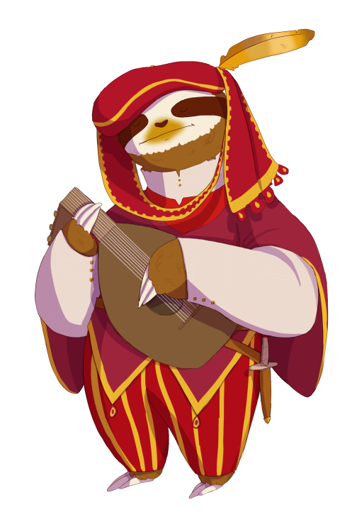 Bard Sloth - Spells and SlothsOk, I admit, this guy is more in the style of Jaskier from the Witcher