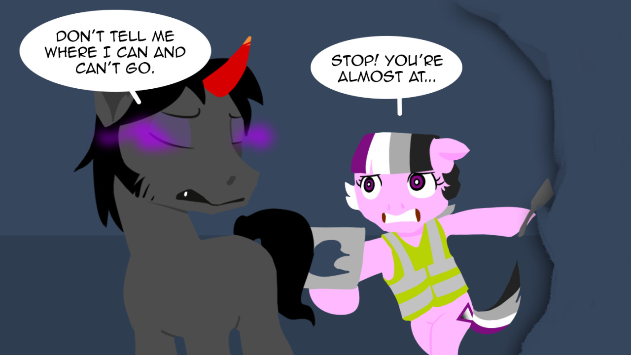 ask-acepony:askpun:Uh oh. Artwork by                   Curious Glaistig  Photography