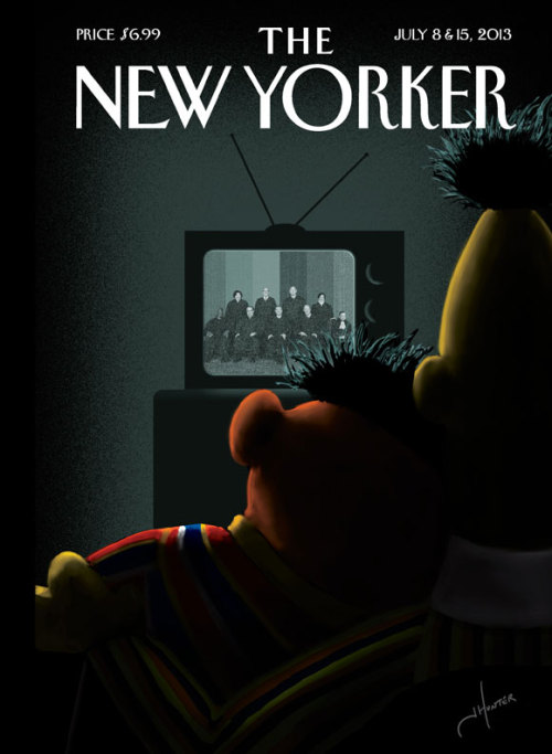 jwilliamstv:  entertainmentweekly:  Well played, New Yorker — well played.  utter epicness.