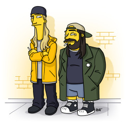 drawthesimpsons:  Jay & Silent Bob /