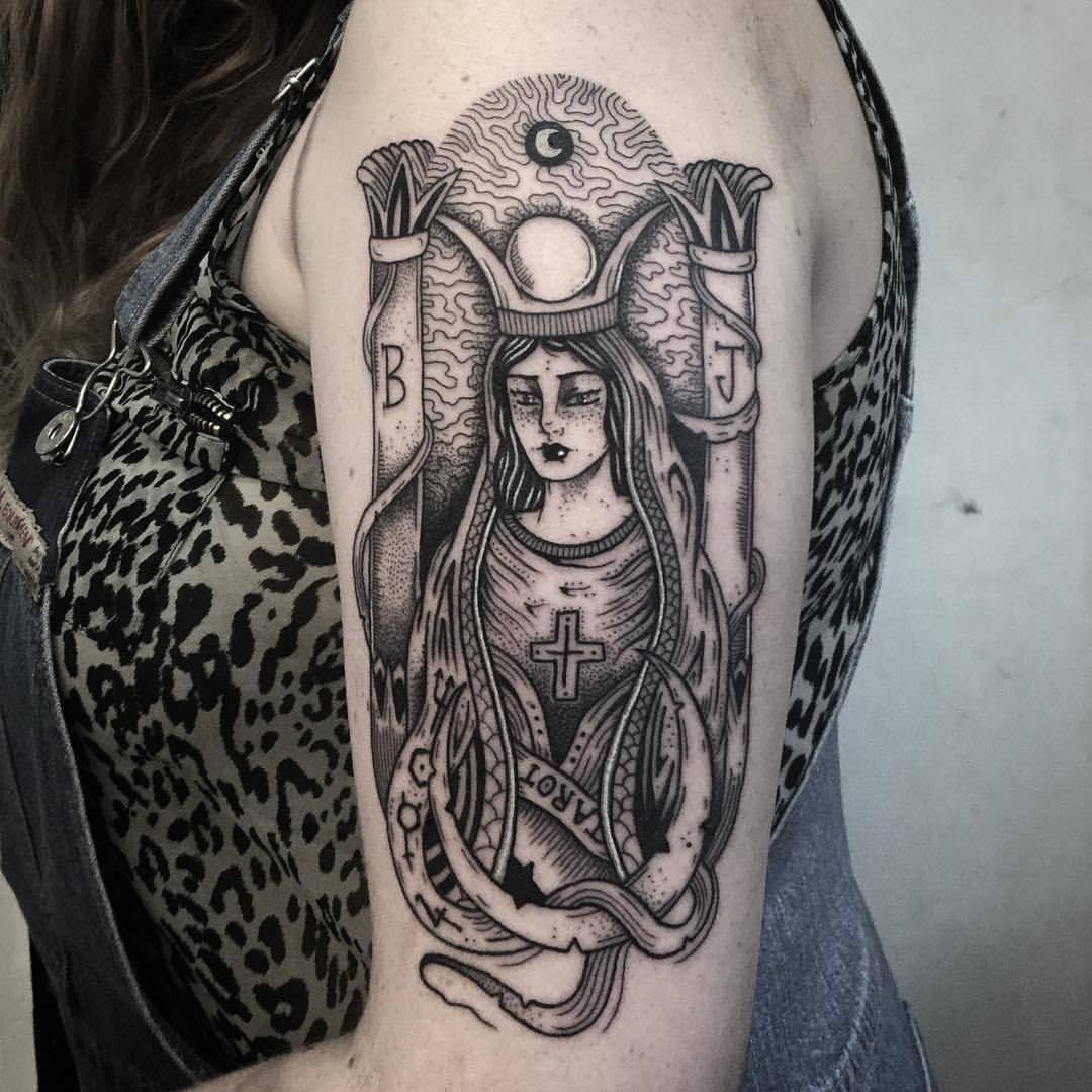 high priestess tarot card tattooTikTok Search