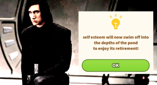 sleepytimebeautymachine: Kylo Ren + @screenshotsofdespair Part 2 (Part 1) 