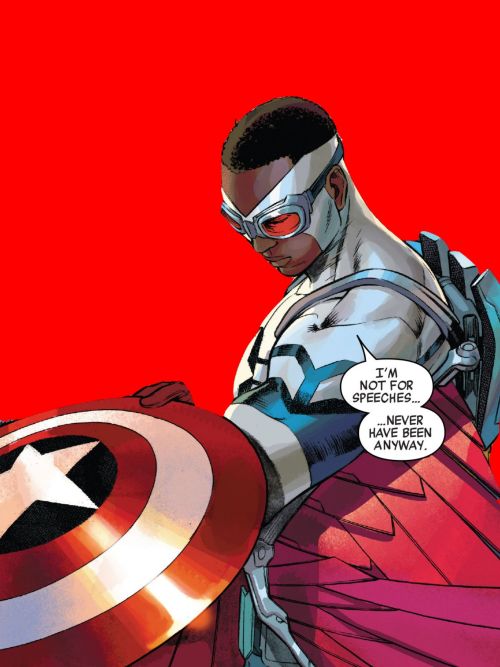 feliciasarahardy:“Let’s give it a whirl. Avengers Assemble!”Sam Wilson in Captain America #25