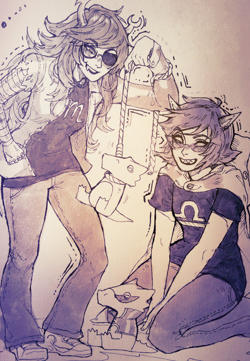 and here are two of the three sketches I did for the giveaway winners I was dumb and didn&rsquo;