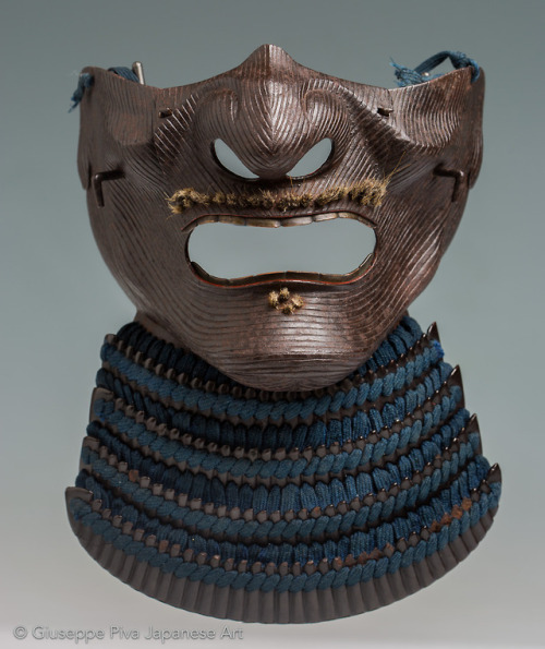 desimonewayland: Etchu-bo menpoHalf mask for samurai armor Iwai school, early to mid Edo Period (161