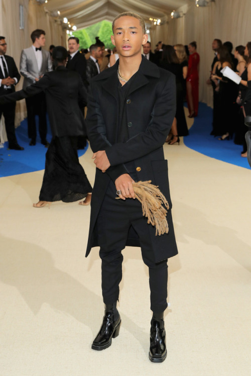 thatadult:bruhdidas:celebsofcolor:Jaden Smith attends the “Rei Kawakubo/Comme des Garcons: Art Of Th