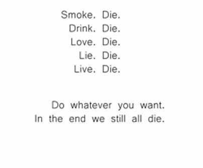 Don't Die Wondering