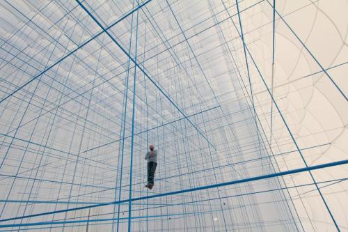 STRING VIENNA / NumenSelf supporting inhabitable social sculpture. The installation is based on prod