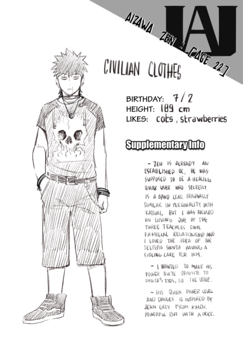 vhazzy:  vxiced: Aizawa Zen Character profile   BIOGRAPHICAL INFORMATION Japanese Name : 相澤禅 Rōmaji Name : Aizawa Zen Alias : ControlFreak (コントロールフリックKontorōru Furikku) PERSONAL DESCRIPTION Birthday : july 2 Age : 22Gender